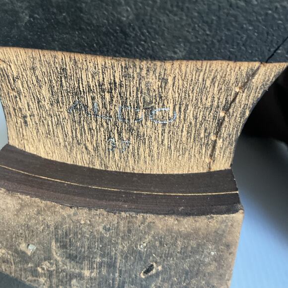 Aldo Riding Boots Brown Leather Tall Buckle Women’s Sz 37 US 6.5 Fall Trendy - Picture 9 of 9